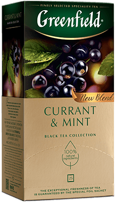 Чай черный GreenField Currant & Mint 25шт