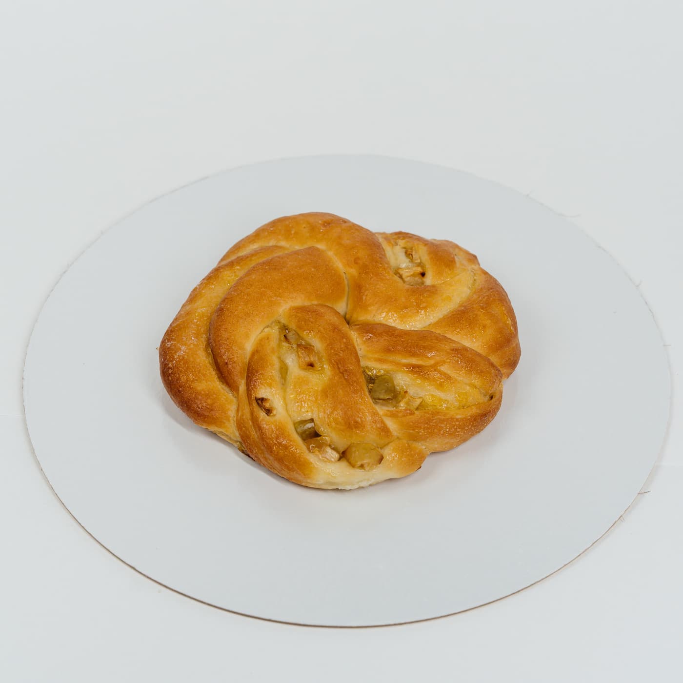Кланч с яблоком и грушевым повидлом