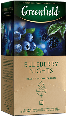 Чай черный GreenField Blueberry Nights 25шт