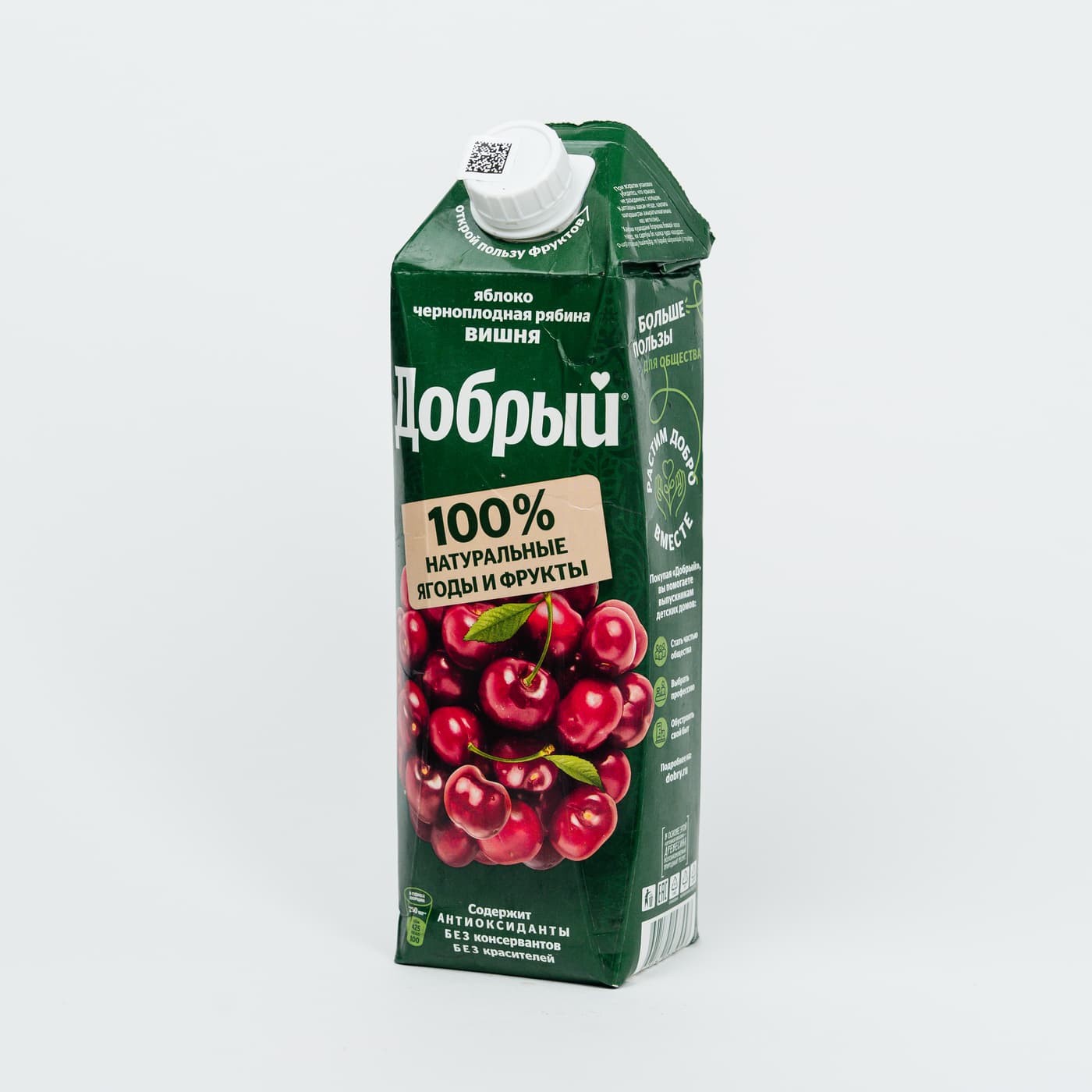 Сок Добрый яблоко-вишня-черноплодная рябина 1л
