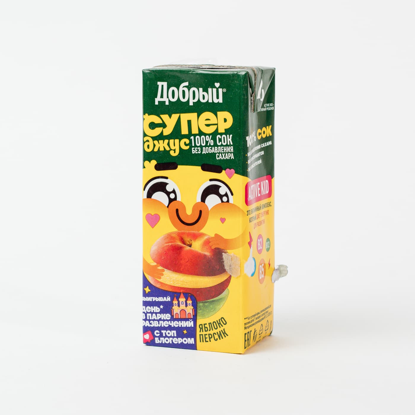 Нектар Добрый яблоко-персик 0.2л