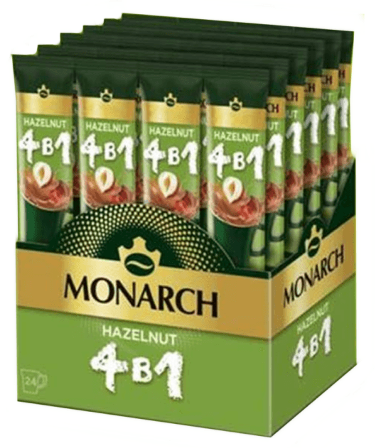 Кофе растворимый Monarch 4 в 1 со вкусом лесного ореха 13.5 г