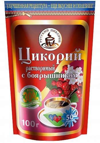 Цикорий растворимый с боярышником 100гр (зип-пакет)