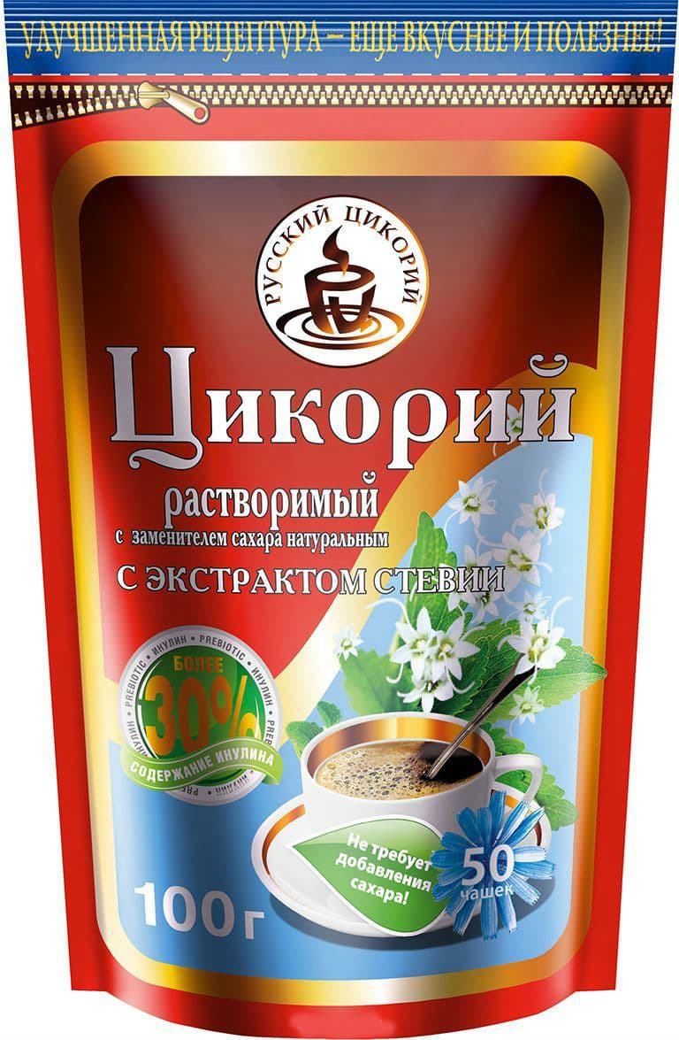Цикорий растворимый со стевией 100гр (зип-пакет)